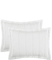 White Sand Playa Quilted Striped Pillow Sham