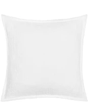 White Sand South Seas Airy-Tumbled Textured Square Decorative Pillow Cover