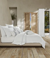 White Sand South Seas Woven Textured Duvet Cover