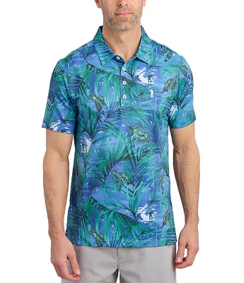 William Murray Palmetto Nights Short Sleeve Polo Shirt