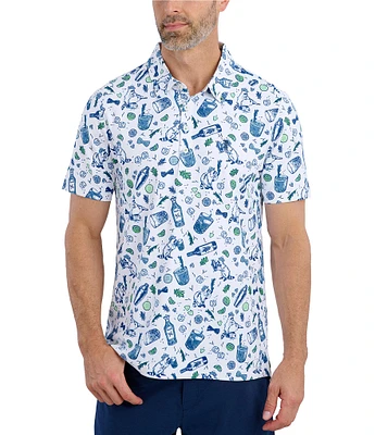 William Murray Salty Raccoon Short Sleeve Polo Shirt