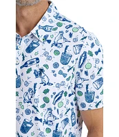 William Murray Salty Raccoon Short Sleeve Polo Shirt