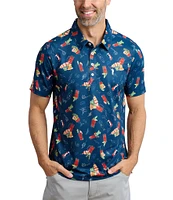 William Murray Short Sleeve Printed Polo Shirt