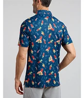 William Murray Short Sleeve Printed Polo Shirt