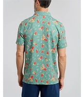 William Murray Short Sleeve Printed Polo Shirt