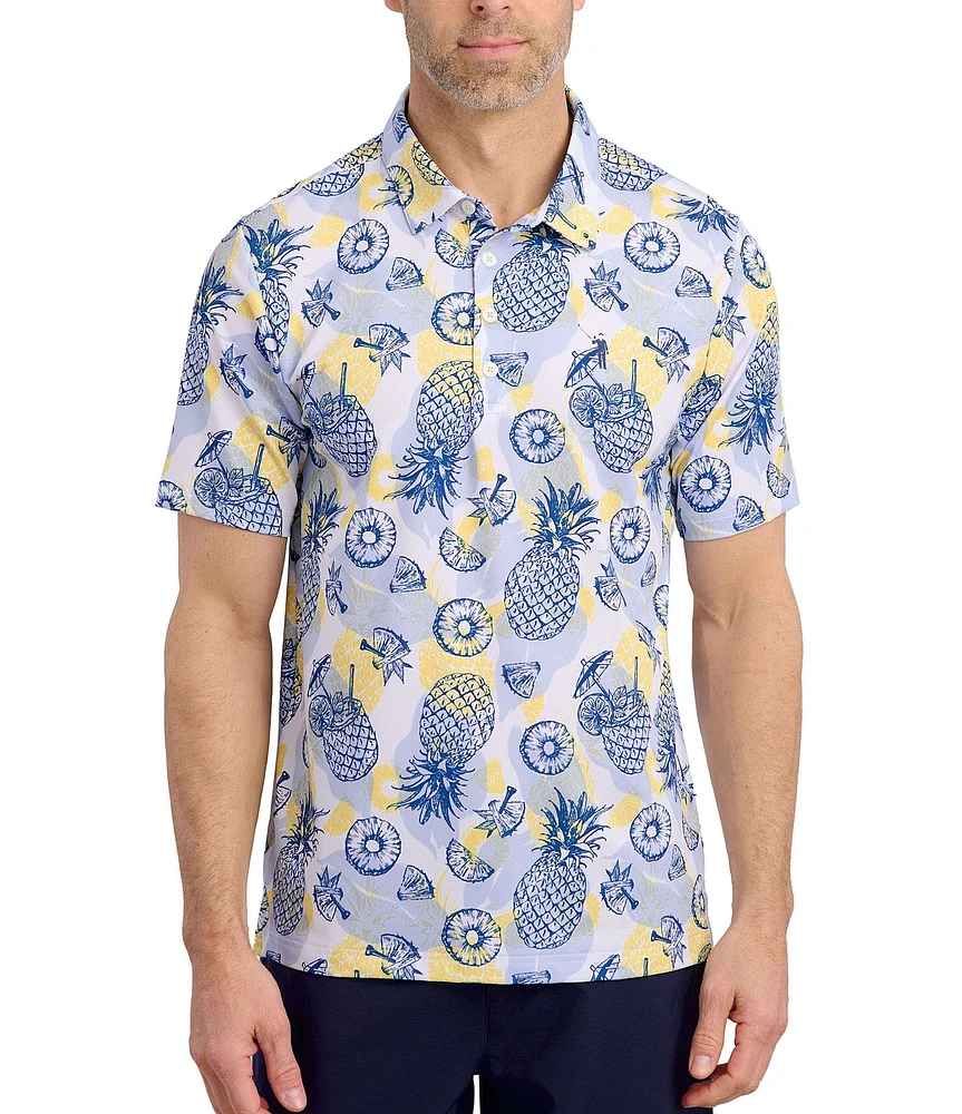 William Murray Sweet Game Patterned Polo Shirt