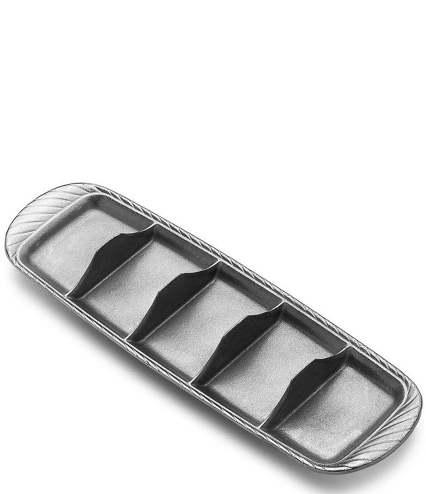 Wilton Armetale Gourmet Grillware Divided Vegetable Grilling Pan