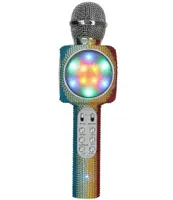 Wireless Express Sing-Along Bling Rainbow Bluetooth Karaoke Microphone