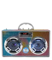 Wireless Express Swirl Bling Bluetooth Mini Boom Box