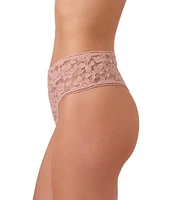 Wolford Hip-Hugger Lace Mid Rise Thong Panty
