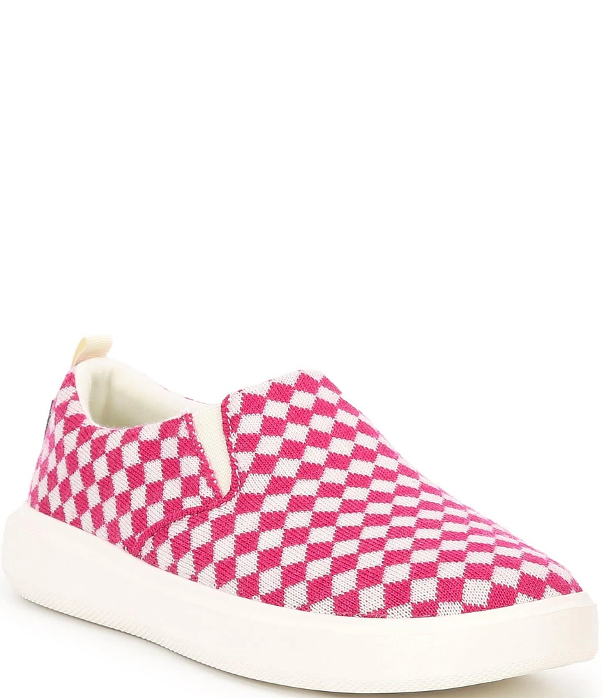 Woolloomooloo Byron Checkered Wool Slip-On Sneakers