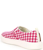 Woolloomooloo Byron Checkered Wool Slip-On Sneakers