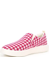 Woolloomooloo Byron Checkered Wool Slip-On Sneakers