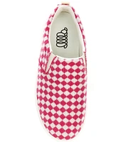 Woolloomooloo Byron Checkered Wool Slip-On Sneakers