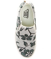 Woolloomooloo Byron Floral Wool Slip-On Sneakers