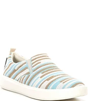 Woolloomooloo Byron Striped Wool Slip-On Sneakers