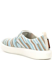 Woolloomooloo Byron Striped Wool Slip-On Sneakers