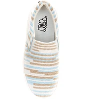 Woolloomooloo Byron Striped Wool Slip-On Sneakers