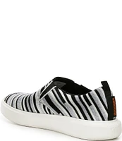 Woolloomooloo Byron Striped Wool Slip-On Sneakers