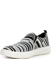 Woolloomooloo Byron Striped Wool Slip-On Sneakers