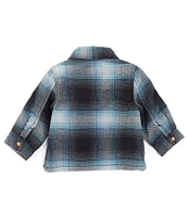 Wrangler® Baby Boys Newborn-24 Months Long-Sleeve Plaid Shacket