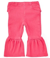 Wrangler® Baby Girls Newborn-24 Months Lacey Flare Leg Ruffle-Seat Jeans