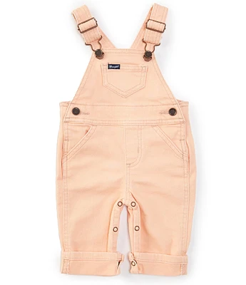 Wrangler® Baby Girls Newborn-24 Months Sleeveless Overalls