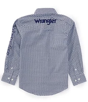 Wrangler® Big Boys 8-20 Long-Sleeve Checotah Logo Woven Shirt