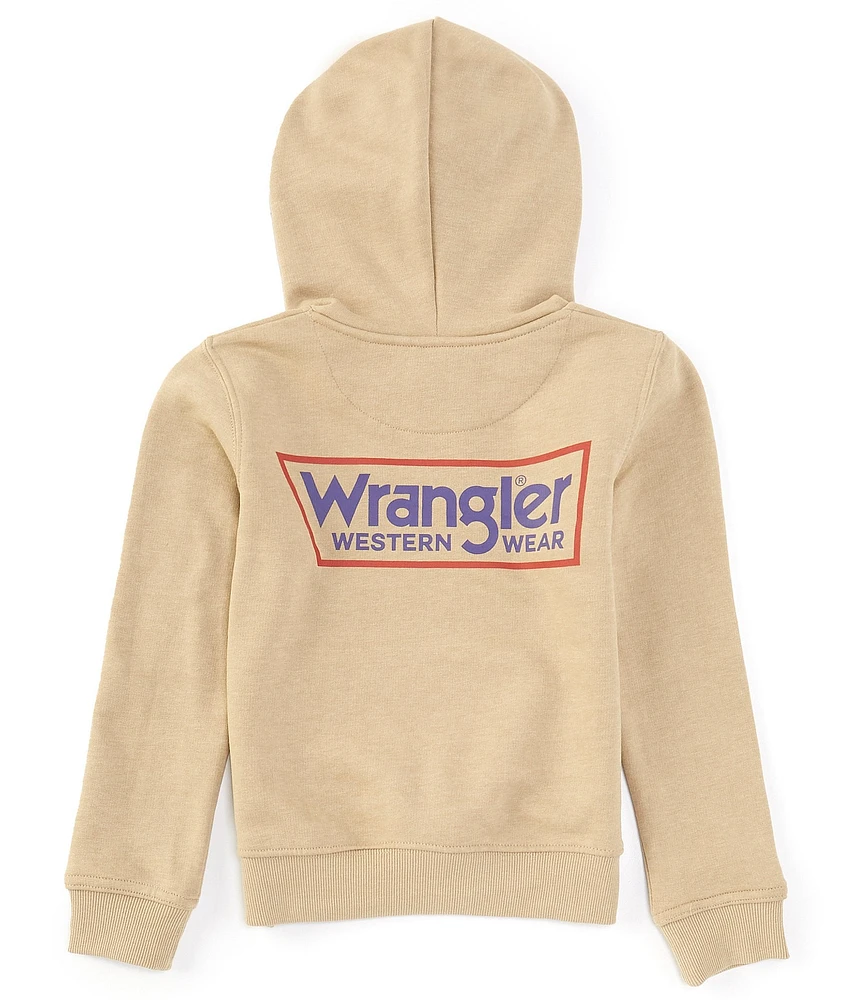 Wrangler® Big Boys 8-20 Long-Sleeve Logo Fleece Hoodie