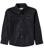 Wrangler® Big Boys 8-20 Long-Sleeve Woven Button Down Shirt