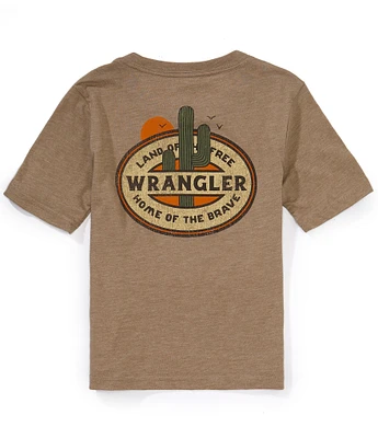 Wrangler® Big Boys 8-20 Short Sleeve Cactus Graphic T-Shirt