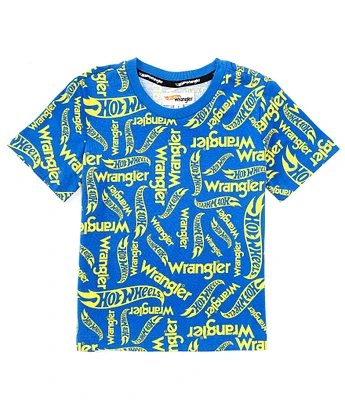 Wrangler® x Hot Wheels™ Big Boys 8-20 Short-Sleeve Logo T-Shirt