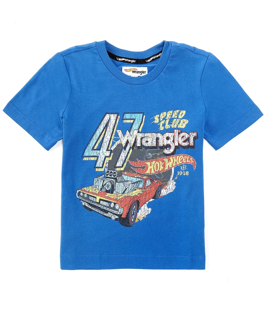 Wrangler® x Hot Wheels™ Big Boys 8-20 Short-Sleeve Speed Club T-Shirt