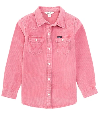 Wrangler® Big Girls 7-16 Long-Sleeve Western Shacket