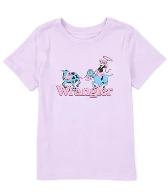 Wrangler® Big Girls 7-16 Short-Sleeve Graphic Rodeo T-Shirt