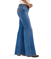 Wrangler Braided Waist Mid Rise Flare Leg Jeans