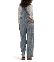 Wrangler Denim Pinstripe Straight Leg Bib Overalls