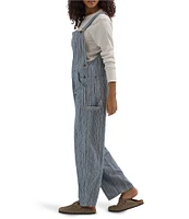 Wrangler Denim Pinstripe Straight Leg Bib Overalls