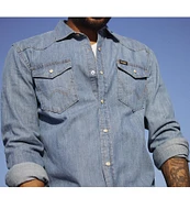 Wrangler® Regular Fit Western Denim Shirt