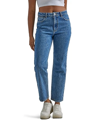 Wrangler® High Rise Straight Ankle Jeans