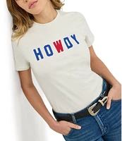 Wrangler Howdy Graphic Print Crew Neck Short Sleeve Tee
