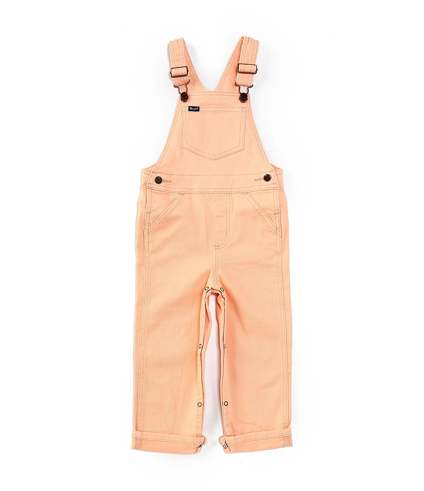 Wrangler® Little Girls 2T-4T Sleeveless Pocketed Overalls