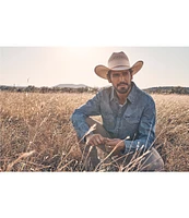 Wrangler® Long Sleeve Denim Western Shirt