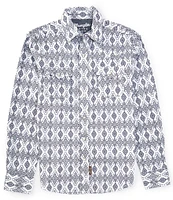 Wrangler® Long Sleeve Retro® Premium Printed Woven Shirt