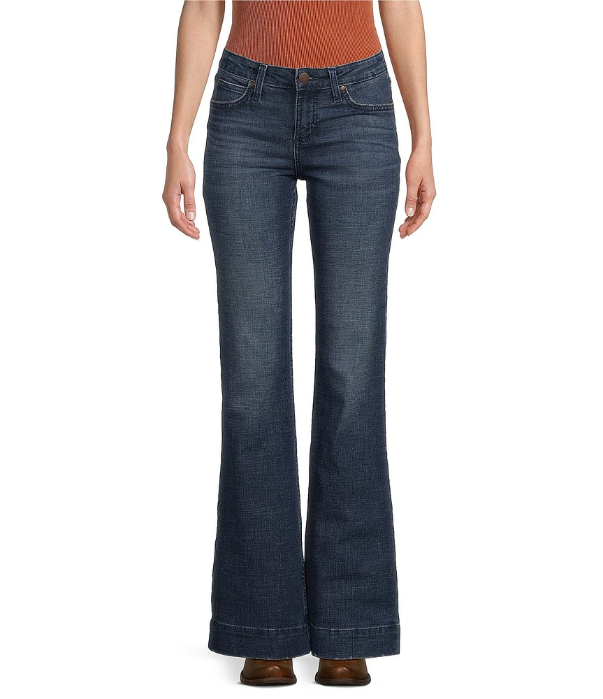 Wrangler® Mae Mid Rise Trouser Stretch Jeans