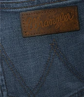 Wrangler® Mid Rise Trumpet Flare Stripe Print Western Jeans