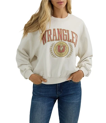 Wrangler Oversized Vintage Graphic Print Sweatshirt