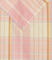 Wrangler® Plaid Sleeveless Tie-Hem Woven Shirt