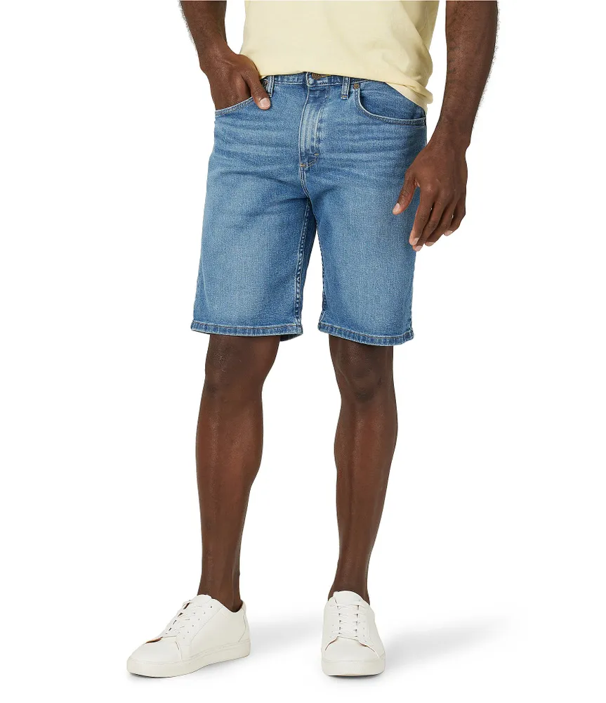 Wrangler® Regular-Fit Mid-Rise 10.75#double; Inseam Denim Shorts