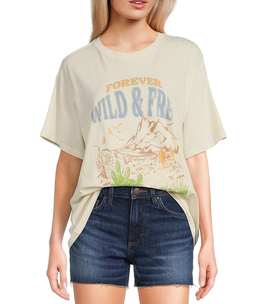 Wrangler® Retro® Forever Wild And Free Short Sleeve T-Shirt